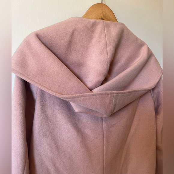 NWT Sam Edelman Shawl Collar Hooded Coat in Blush - Picture 5 of 16